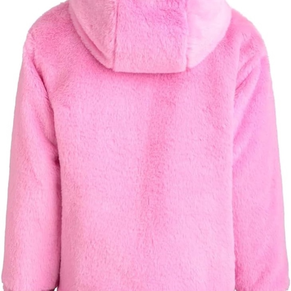 ❤️Disney Girls Puffer/Faux Fur Hooded Reversible Jacket Size 4 (NWT) - Picture 6 of 16